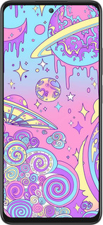 Силиконовый чехол Розовая галактика для Oppo A3 Pro 5G - 4146u-4144 изображение 