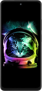 Силиконовый чехол Кот-астронавт для Oppo A3 Pro 5G - 4154u-4144 изображение 