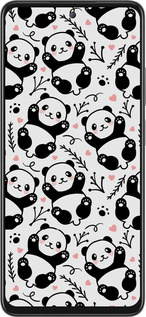Силіконовий чехол Панди для Oppo A80 5G - 4318u-3963 изображение 