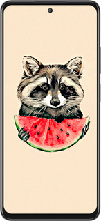 Силіконовий чехол Єнотик з кавуном для Oppo A80 5G - 4605u-3963 изображение 