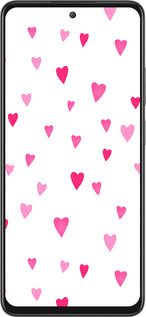 Силиконовый чехол Сердечки 2 для Oppo A3 Pro 5G - 4763u-4144 изображение 