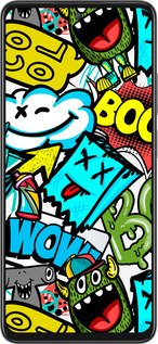 Силиконовый чехол Стикеры v4 для Oppo A3 Pro 5G - 5508u-4144 изображение 