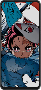 Силиконовый чехол Танджиро Камадо для Oppo A3 Pro 5G - 5574u-4144 изображение 