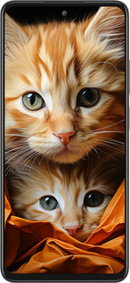 Силиконовый чехол Котики 2 для Oppo A80 5G - 5664u-3963 изображение 