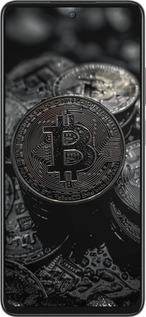 Силиконовый чехол Black Bitcoin для Oppo A80 5G - 6090u-3963 изображение 