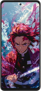 Силиконовый чехол Танджиро Камадо: Клинок рассекающий демонов для Oppo A80 5G - 6111u-3963 изображение 