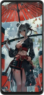 Силиконовый чехол Гейша-воин для Oppo A3 Pro 5G - 6124u-4144 изображение 