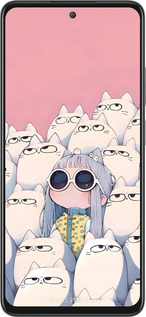 Силиконовый чехол Малышка с котами для Oppo A80 5G - 6295u-3963 изображение 