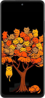 Силиконовый чехол Дерево и котики для Oppo A3 Pro 5G - 6516u-4144 изображение 