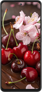 Силиконовый чехол Вишня в шоколаде для Oppo A3 Pro 5G - 6698u-4144 изображение 