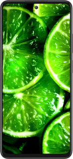 Силиконовый чехол Зелёные дольки лимона для Oppo A80 5G - 852u-3963 изображение 