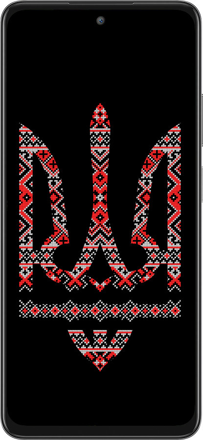 Силіконовий чехол Герб - вишиванка на чорному фоні для Oppo A3 Pro 5G - 1196u-4144 изображение 