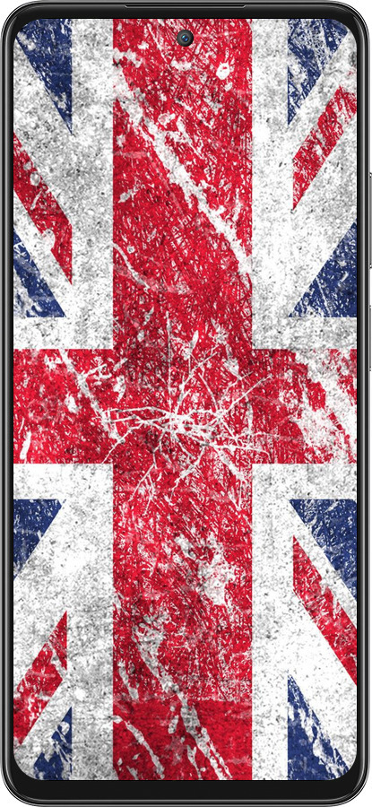 Силиконовый чехол Флаг Великобритании 1 для Oppo A80 5G - 386u-3963 изображение 