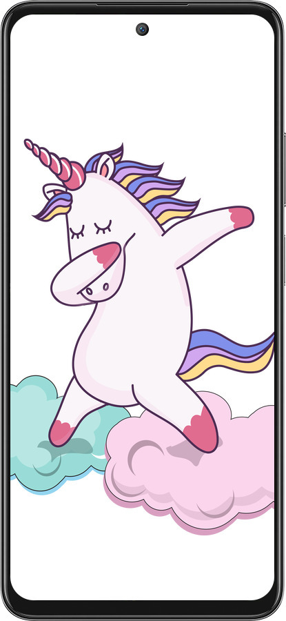 Силиконовый чехол Единорог для Oppo A3 Pro 5G - 4702u-4144 изображение 