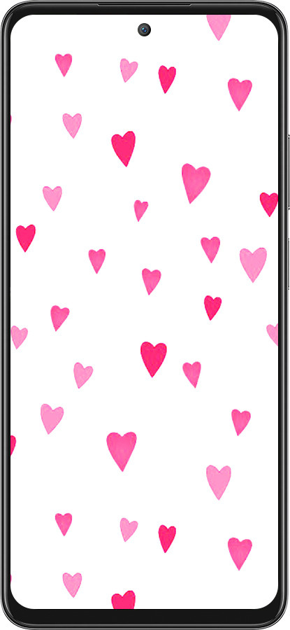 Силиконовый чехол Сердечки 2 для Oppo A3 Pro 5G - 4763u-4144 изображение 