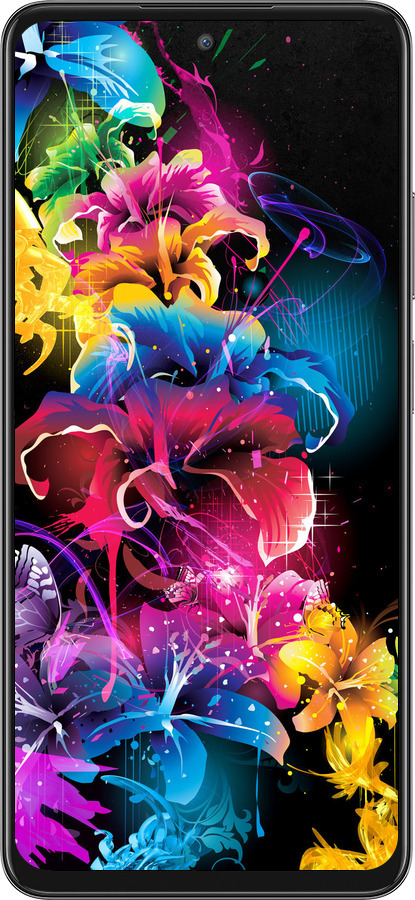 Силиконовый чехол Абстрактные цветы для Oppo A3 Pro 5G - 511u-4144 изображение 