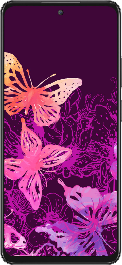 Силиконовый чехол Бабочки v2 для Oppo A3 Pro 5G - 5475u-4144 изображение 