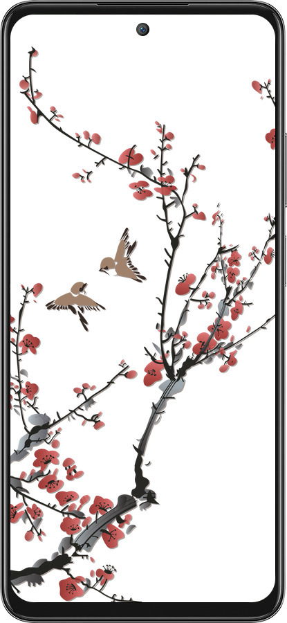 Силиконовый чехол Сакура v2 для Oppo A80 5G - 5538u-3963 изображение 