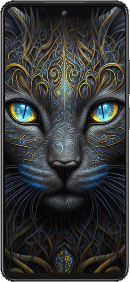 Силиконовый чехол Кошка для Oppo A80 5G - 5548u-3963 изображение 