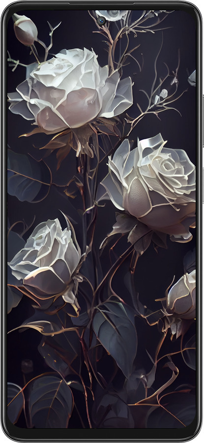 Силиконовый чехол Розы 2 для Oppo A80 5G - 5550u-3963 изображение 