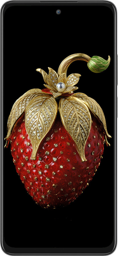 Силиконовый чехол Клубника v3 для Oppo A80 5G - 5638u-3963 изображение 