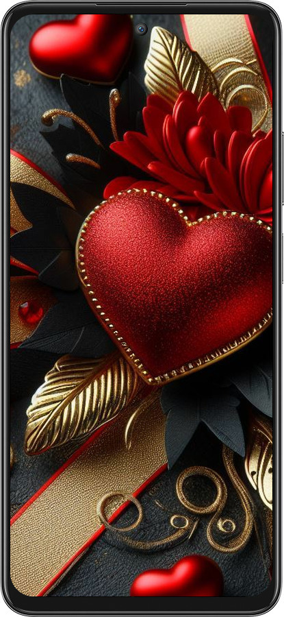 Силиконовый чехол Сердечки v2 для Oppo A80 5G - 5832u-3963 изображение 