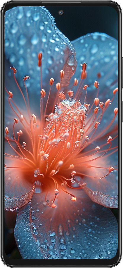 Силиконовый чехол Роса на цветке для Oppo A3 Pro 5G - 6039u-4144 изображение 