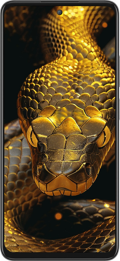 Силиконовый чехол Golden snake для Oppo A3 Pro 5G - 6072u-4144 изображение 