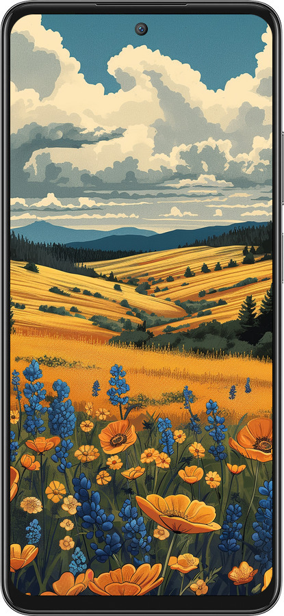 Силиконовый чехол Украинское поле для Oppo A3 Pro 5G - 6082u-4144 изображение 