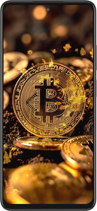 Силіконовий чехол Золота лихоманка біткойна для Oppo A3 Pro 5G - 6089u-4144 изображение 