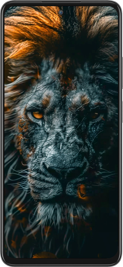 Силиконовый чехол Лев в сумерках для Oppo A80 5G - 6154u-3963 изображение 