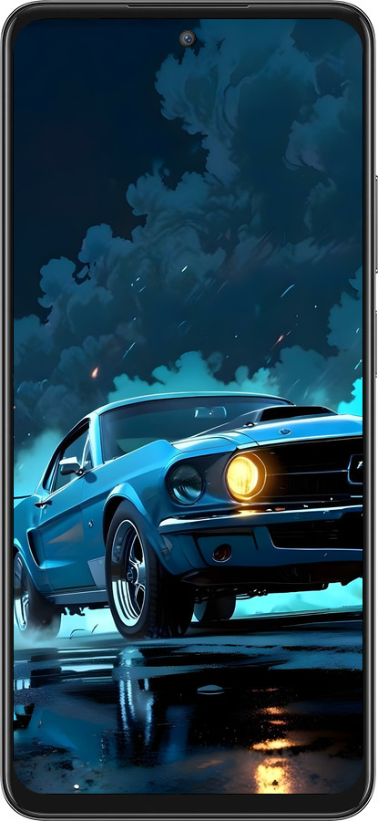 Силиконовый чехол Форд мустанг для Oppo A80 5G - 6374u-3963 изображение 