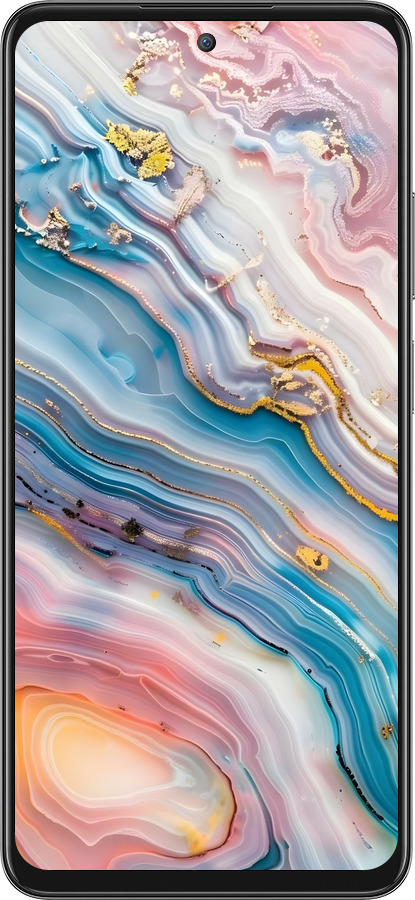 Силиконовый чехол Мрамор красивый для Oppo A3 Pro 5G - 6376u-4144 изображение 