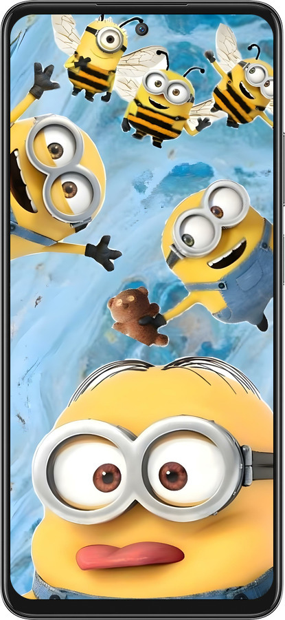 Силиконовый чехол Миньоны для Oppo A80 5G - 6386u-3963 изображение 