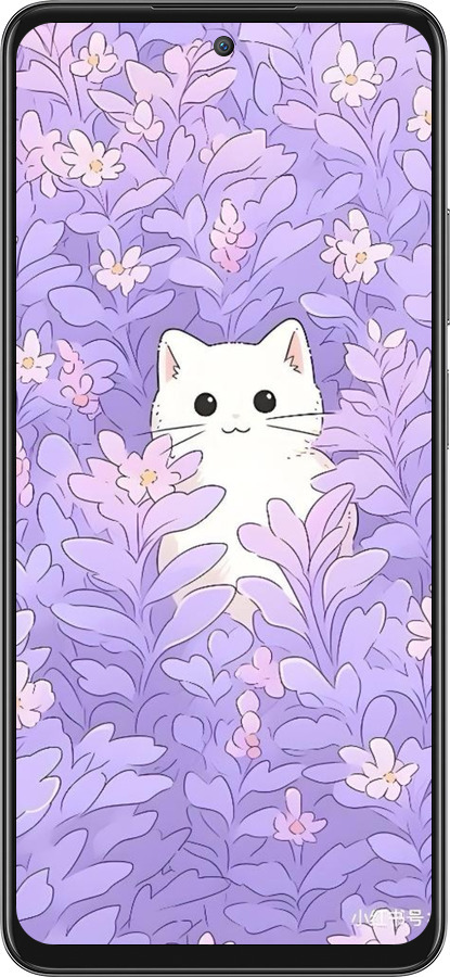 Силиконовый чехол Котик в цветах для Oppo A80 5G - 6390u-3963 изображение 