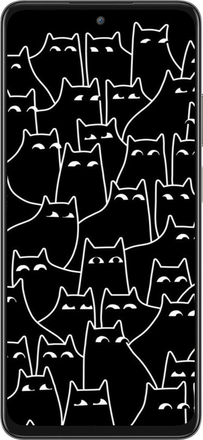 Силиконовый чехол С изображением кошек для Oppo A80 5G - 6470u-3963 изображение 