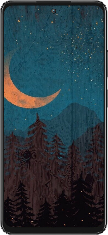 Силиконовый чехол Звездный лес для Oppo A80 5G - 6480u-3963 изображение 