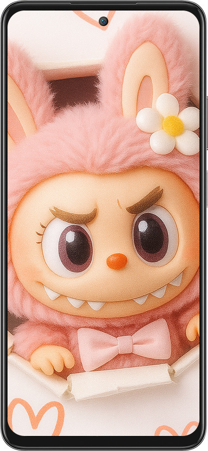 Силіконовий чехол Лабубу 2 для Oppo A3 Pro 5G - 6710u-4144 изображение 