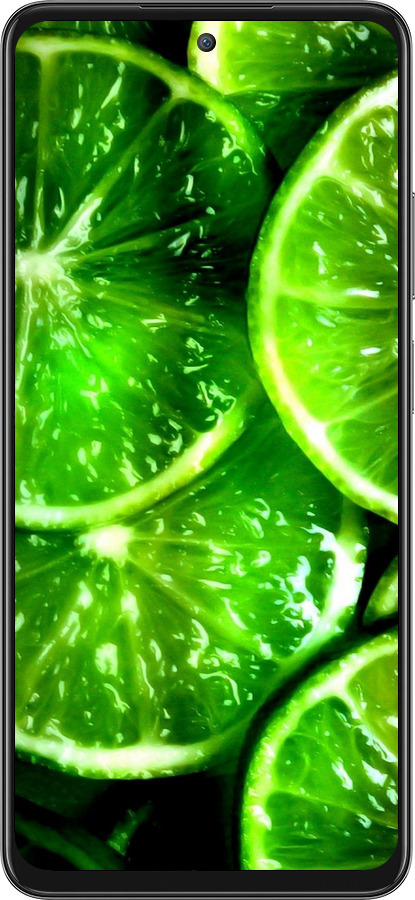Силиконовый чехол Зелёные дольки лимона для Oppo A80 5G - 852u-3963 изображение 
