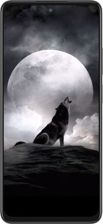 Силіконовий чехол Вовк, що виє для Oppo A80 5G - 934u-3963 изображение 