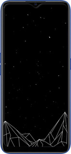 TPU чехол Черно белые абстрактные горы для Oppo A5 2020 - 6437b-1888 изображение 