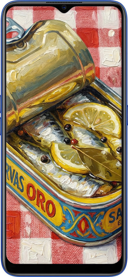 TPU чехол Vintage Sardine Tin Phone для Oppo A9 2020 - 6772b-1865 изображение 