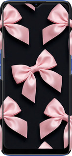 3D пластиковый матовый чехол Coquette Ribbons Dark Coquette для Oppo A5 2020 - 6767m-1888 изображение 