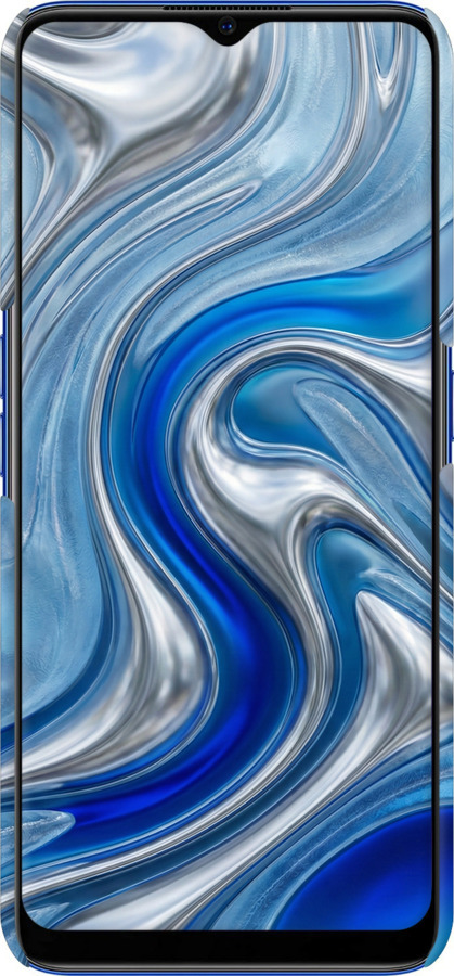 3D пластиковий матовий чехол Liquid Chrome для Oppo A9 2020 - 6781m-1865 изображение 