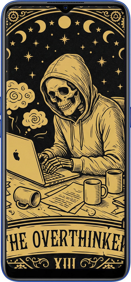 Силиконовый чехол The Overthinker для Oppo A9 2020 - 6774u-1865 изображение 