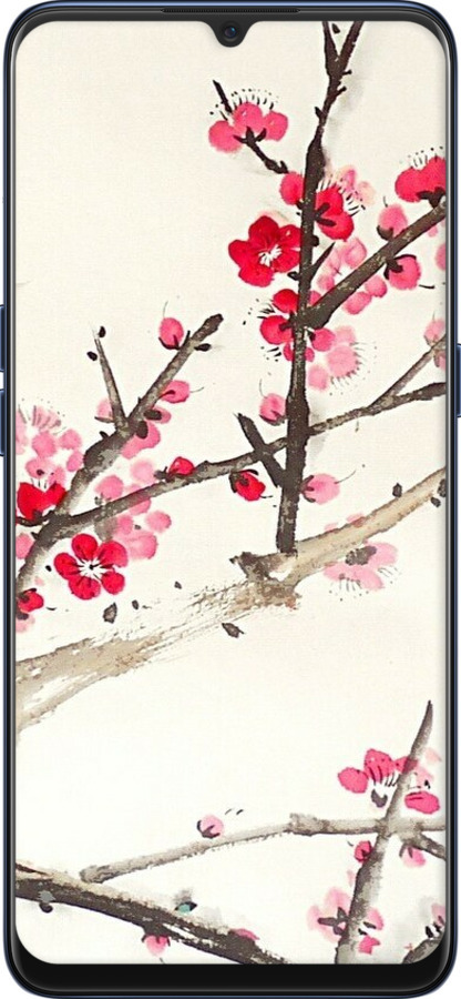 TPU чехол Принт с изображением цветения сакуры для Oppo A91 - 6545b-1884 изображение 