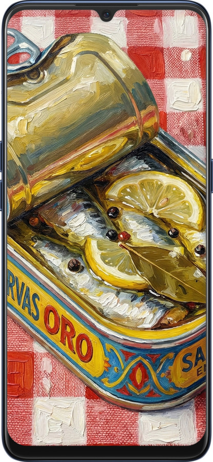 TPU чехол Vintage Sardine Tin Phone для Oppo A91 - 6772b-1884 изображение 