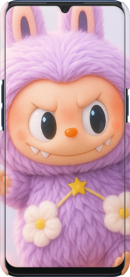 3D пластиковий матовий чехол Лабубу для Oppo A91 - 6708m-1884 изображение 
