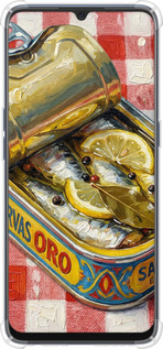 Силикон с усиленными углами чехол Vintage Sardine Tin Phone для Oppo A91 - 6772sp-1884 изображение 