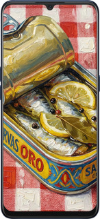 2D пластиковый чехол Vintage Sardine Tin Phone для Oppo A91 - 6772t-1884 изображение 